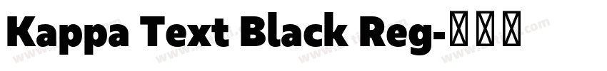 Kappa Text Black Reg字体转换